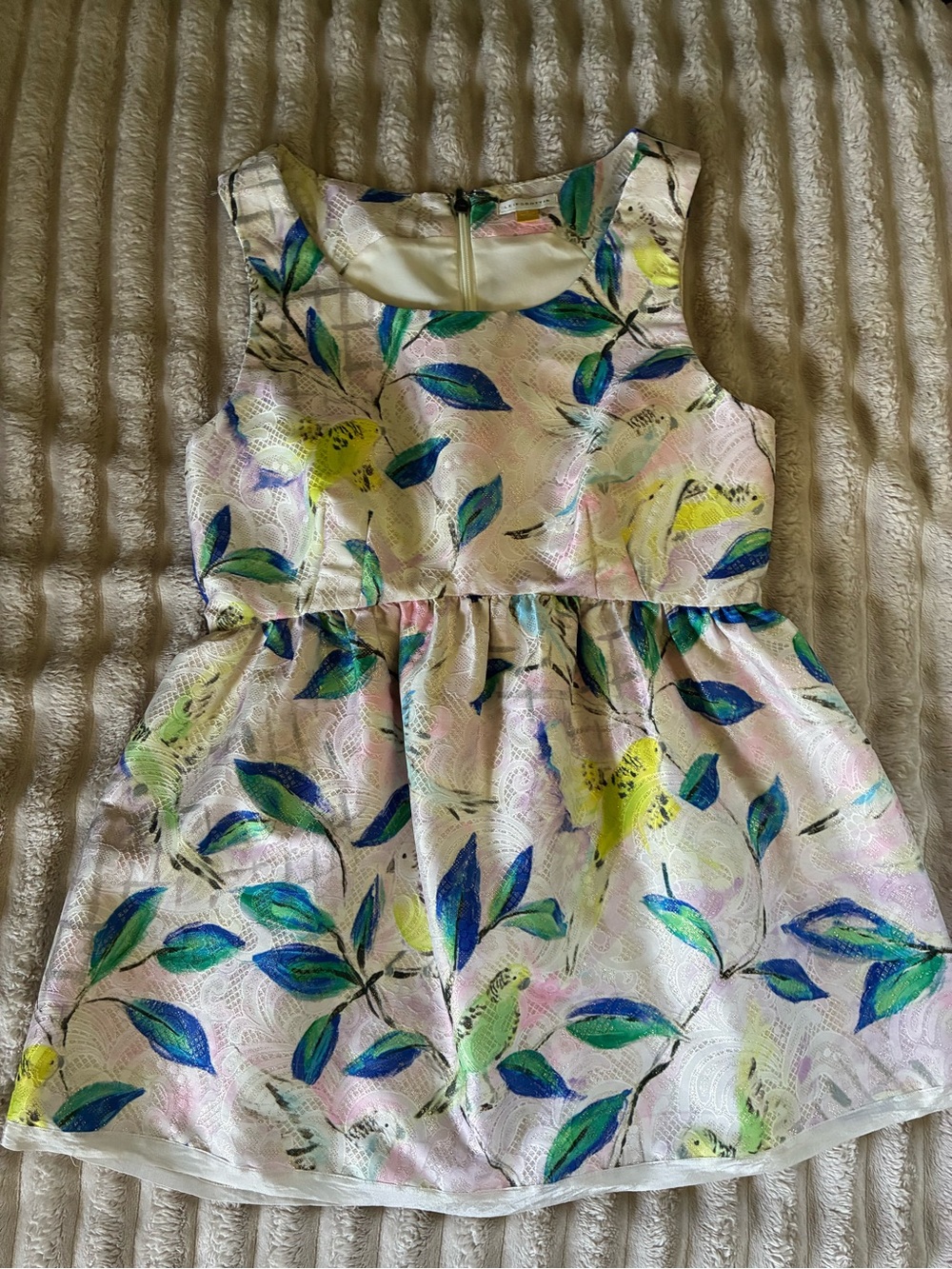 Anthropologie Leifsdottir Parakeet/songbird Peplum Blouse. Size 2